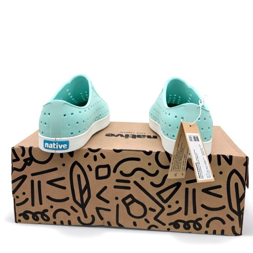 Native Jefferson Kids Slip-On Water Shoes Hydrangea Blue Size J3 Lightweight EVA - Picture 5 of 8